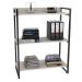 Kit 3 Estantes Livreiro Multiuso Prisma Estilo Industrial 80cm 3 Prateleiras C08 Snow - Mpozenato