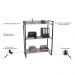Kit 3 Estantes Livreiro Multiuso Prisma Estilo Industrial 80cm 3 Prateleiras C08 Snow - Mpozenato