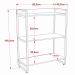 Kit 3 Estantes Livreiro Multiuso Prisma Estilo Industrial 80cm 3 Prateleiras C08 Snow - Mpozenato