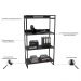 Kit 3 Estantes Livreiro Multiuso Prisma Estilo Industrial 80cm 4 Prateleiras C08 Preto Onix - Mpozenato