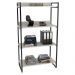 Kit 3 Estantes Livreiro Multiuso Prisma Estilo Industrial 80cm 4 Prateleiras C08 Snow - Mpozenato