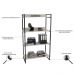 Kit 3 Estantes Livreiro Multiuso Prisma Estilo Industrial 80cm 4 Prateleiras C08 Snow - Mpozenato