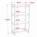 Kit 3 Estantes Livreiro Multiuso Prisma Estilo Industrial 80cm 4 Prateleiras C08 Snow - Mpozenato