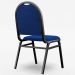 Kit 5 Cadeiras Hoteleiras Auditório Empilhável Linho M23 Azul - Mpozenato