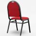 Kit 6 Cadeiras Hoteleiras Auditório Empilhável Linho M23 Vermelho - Mpozenato