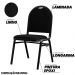 Kit 8 Cadeiras Hoteleiras Auditório Empilhável Linho Z33 Preto - Mpozenato