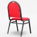 Kit 8 Cadeiras Hoteleiras Auditório Empilhável Sintético M23 Vermelho - Mpozenato