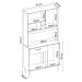 Kit Cozinha Compacta 4 Portas 1 Gaveta Malta D02 Amendola/Branco - Mpozenato