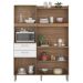 Kit Cozinha Compacta 6 Portas 2 Gavetas Harmonia D02 Amendola/Branco - Mpozenato