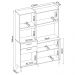 Kit Cozinha Compacta 6 Portas 2 Gavetas Harmonia D02 Avena/Grafito - Mpozenato