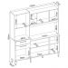 Kit Cozinha Compacta 6 Portas 2 Gavetas Select D02 Amendola/Branco - Mpozenato