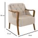 Kit Namoradeira 135cm e 2 Poltronas Decorativas Capitonê Lapa M22 Linho Cinza - Mpozenato