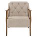 Kit Namoradeira 135cm e 2 Poltronas Decorativas Capitonê Lapa M22 Linho Cinza - Mpozenato