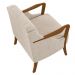 Kit Namoradeira 135cm e 2 Poltronas Decorativas Capitonê Lapa M22 Linho Cinza - Mpozenato
