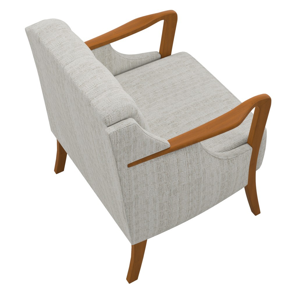 Kit Namoradeira 135cm e 2 Poltronas Decorativas Capitonê Lapa M22 Linho Cru - Mpozenato