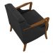Kit Namoradeira 135cm e 2 Poltronas Decorativas Capitonê Lapa M22 PU Preto - Mpozenato