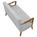 Kit Namoradeira 135cm e 2 Poltronas Decorativas Capitonê Lapa M22 Veludo Cinza - Mpozenato