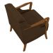 Kit Namoradeira 135cm e 2 Poltronas Decorativas Capitonê Lapa M22 Veludo Marrom - Mpozenato