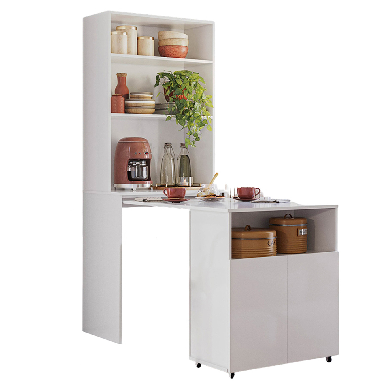 Mesa Bancada Gourmet Cantinho do Café Salt Branco Z06 - Mpozenato