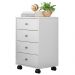 Mesa De Cabeceira 4 Gavetas Presence D02 Branco - Mpozenato