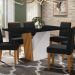 Mesa De Jantar 6 Lugares 160cm Venetti N02 Ypê/Preto - Mpozenato