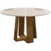 Mesa De Jantar Redonda 6 Lugares 135cm Ella N02 Ypê/Off White - Mpozenato