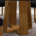 Mesa De Jantar Redonda 6 Lugares 135cm Ella N02 Ypê/Preto - Mpozenato
