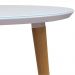 Mesa De Jantar Redonda 90cm 4 Lugares Tampo de Vidro Veneza C14 Branco - Mpozenato