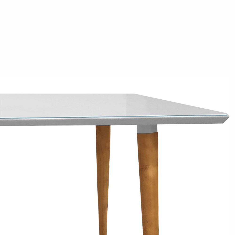 Mesa De Jantar Retangular 120cm 4 Lugares Veneza Plus C14 Branco - Mpozenato