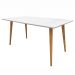 Mesa De Jantar Retangular 160cm 6 Lugares Veneza C14 Branco - Mpozenato