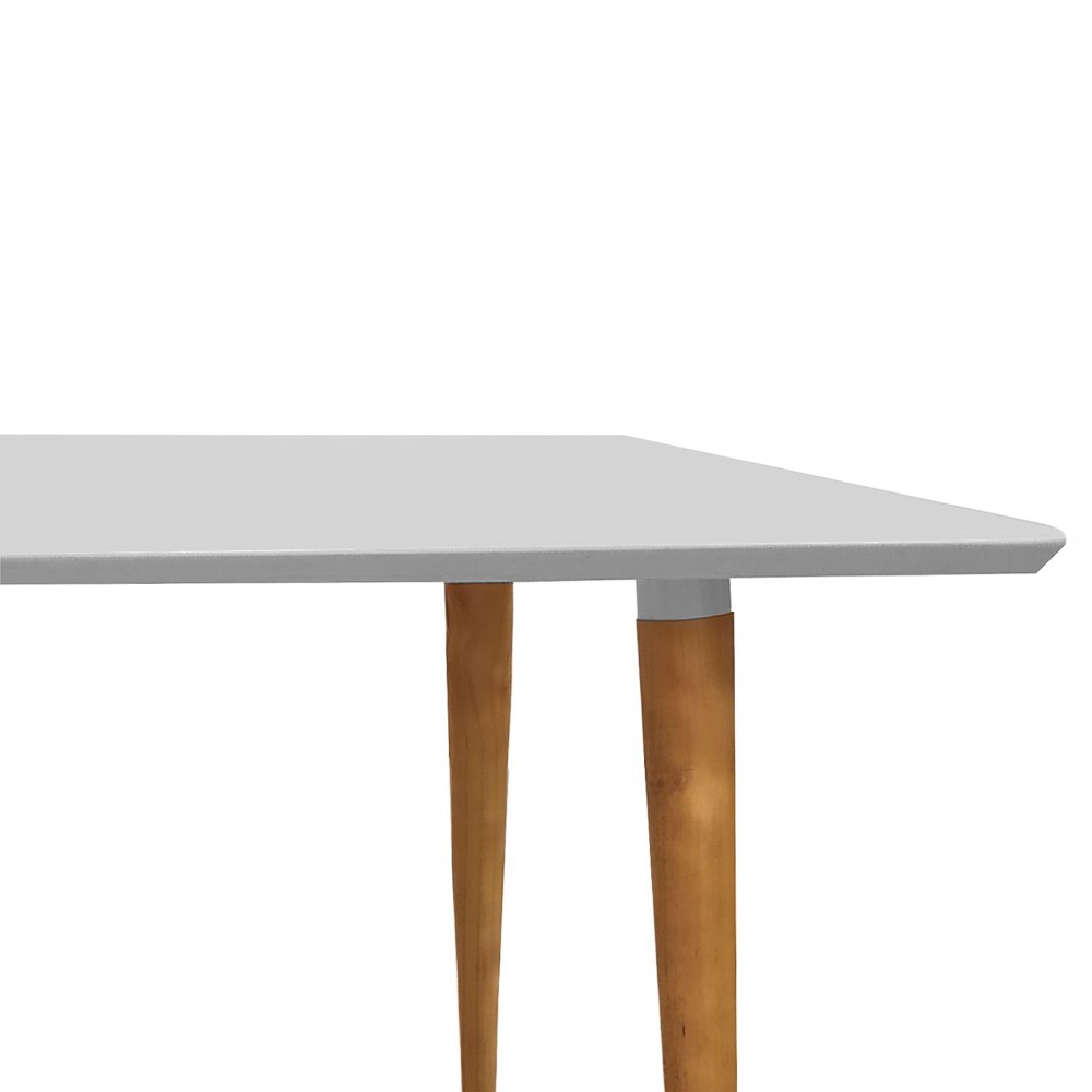 Mesa De Jantar Retangular 160cm 6 Lugares Veneza C14 Branco - Mpozenato