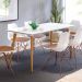 Mesa De Jantar Retangular 160cm 6 Lugares Veneza Plus C14 Branco - Mpozenato
