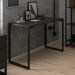Mesa Escritório 120cm Estilo Industrial New Port  F02 Preto - Mpozenato