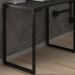 Mesa Escritório 120cm Estilo Industrial New Port  F02 Preto - Mpozenato