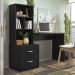 Mesa Escrivaninha Com Estante Livreiro 138cm Jay Preto Z49 - Mpozenato