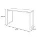Mesa Escrivaninha Fit Industrial 120cm Branco e Cadeira Charles Design FT1 Preta - Mpozenato