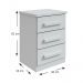 Mesa de Cabeceira 3 Gavetas Frevo M10 Branco - Mpozenato