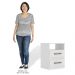Mesa de Cabeceira Ares Flex Z17 Branco/Rosa/Azul/Lilás - Mpozenato