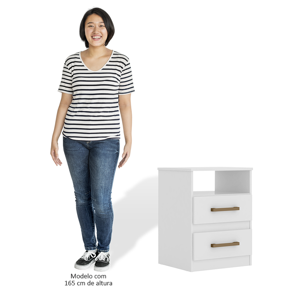 Mesa de Cabeceira Ares Flex Z17 Branco/Rosa/Azul/Lilás - Mpozenato