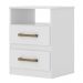 Mesa de Cabeceira Ares Flex Z17 Branco/Rosa/Azul/Lilás - Mpozenato