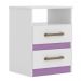 Mesa de Cabeceira Ares Flex Z17 Branco/Rosa/Azul/Lilás - Mpozenato