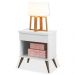 Mesa de Cabeceira Infantil 1 Gaveta Mel P04 Branco - Mpozenato