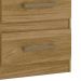 Mesa de Cabeceira Para Quarto 2 Gavetas Kit 2 Ares Z17 freijó - Mpozenato