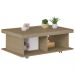 Mesa de Centro 90cm Para Sala Tamburato 50mm Kael Carvalho A09 - Mpozenato