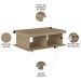 Mesa de Centro 90cm Para Sala Tamburato 50mm Kael Carvalho A09 - Mpozenato