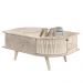 Mesa de Centro Moderna para Sala 90cm Indy Z10 Calacata/Off White - Mpozenato
