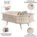Mesa de Centro Moderna para Sala 90cm Indy Z10 Calacata/Off White - Mpozenato