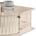 Mesa de Centro Moderna para Sala 90cm Indy Z10 Calacata/Off White - Mpozenato