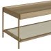 Mesa de Centro Para Sala Pé Metal Arlo A10 Hanover/Dourado - Mpozenato