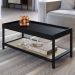 Mesa de Centro Para Sala Pés Madeira Arlo A10 Nero/Preto - Mpozenato